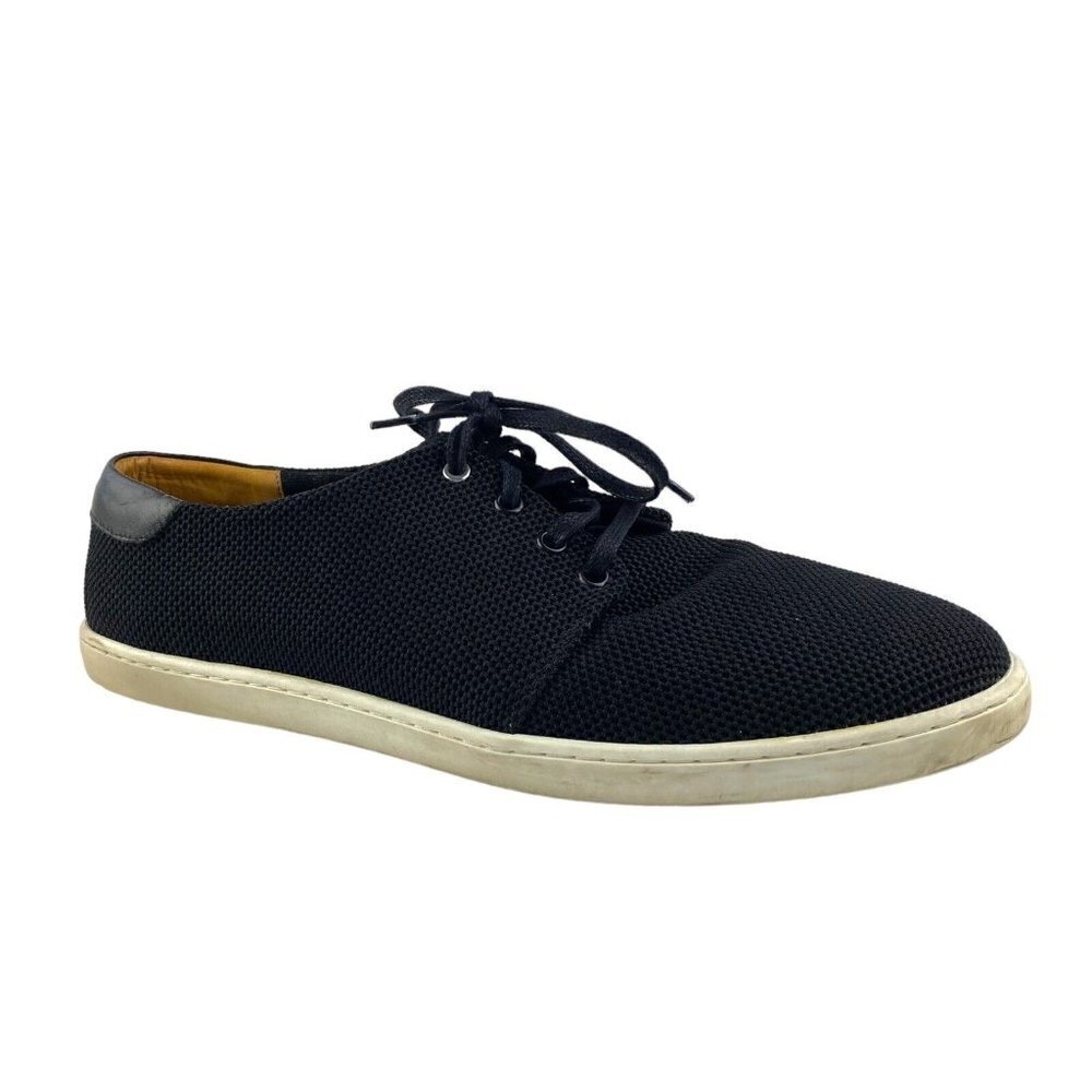 Want Les Essentiels Men's Black Perforated Nylon Low Top Sneaker EU 45
